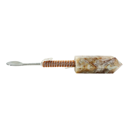 Crazy Lace Agate Wonder Wand - Crystal Spoon Pendant #01CLWOO - Image 3