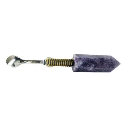 Purple Mica Wonder Wand - Crystal Spoon Pendant #01PMWYP - Image 2