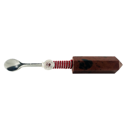 Red Obsidian Wonder Wand Mini Pendant - Crystal Spoon #01ROSRS