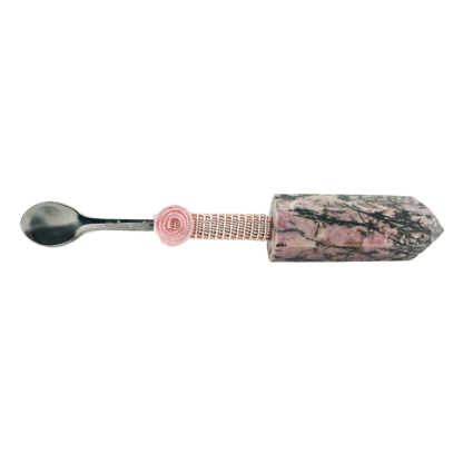 Rhodochrosite Wonder Wand Mini Pendant - Crystal Spoon #01RHPRS