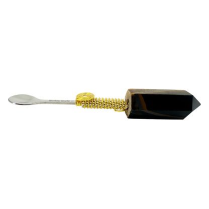 Tiger's Eye Wonder Wand Mini Pendant - Crystal Spoon #01TEGSG - Image 2