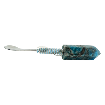 Blue Apatite Wonder Wand - Crystal Spoon Pendant #02BAWWB - Image 3