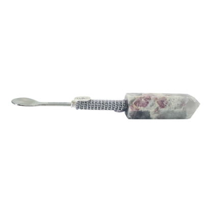 Plum Tourmaline Wonder Wand - Crystal Spoon Pendant #02PTSLS - Image 3