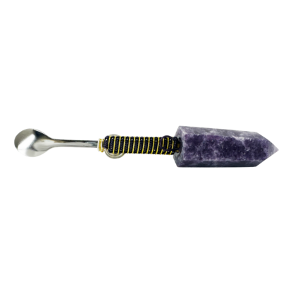 Purple Mica Wonder Wand - Crystal Spoon Pendant #02PMWPY - Image 2