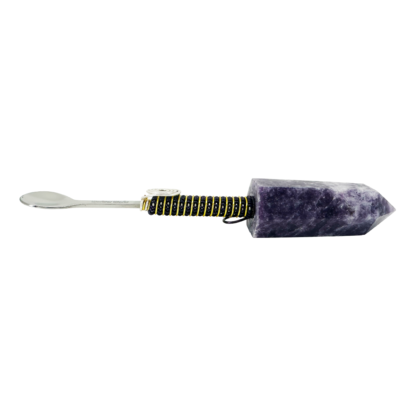 Purple Mica Wonder Wand - Crystal Spoon Pendant #02PMWPY - Image 3