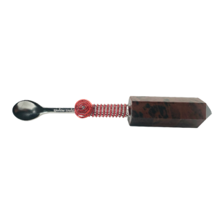 Red Obsidian Wonder Wand Mini Pendant - Crystal Spoon #02RORSR