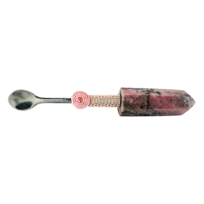 Rhodochrosite Wonder Wand Mini Pendant - Crystal Spoon #02RHPSR